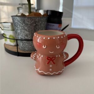 Red Gingerbread Man Mug